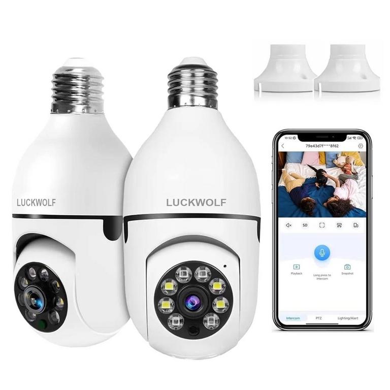 LUCKWOLF 2PK LIGHT BULB CAM