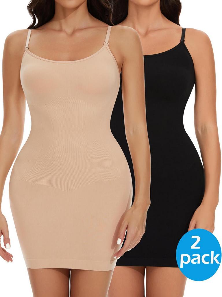 MANIFIQUE WOMENS 2XL SHAPEWEAR SLIPS 2PK