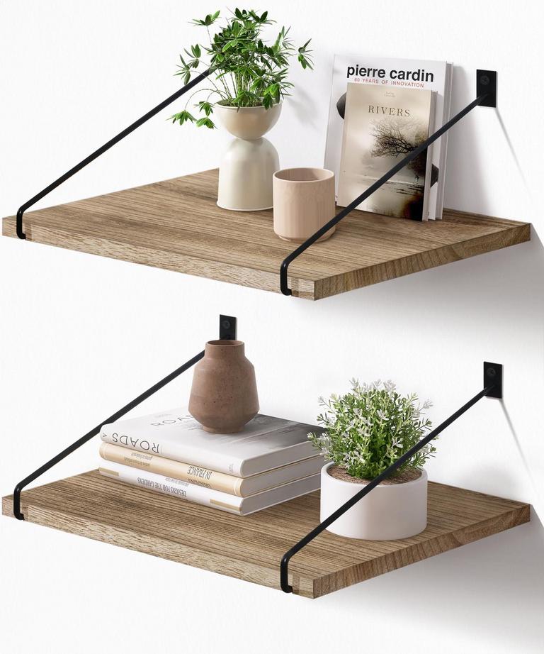 AFULY 12IN FLOATING SHELVES 2PK