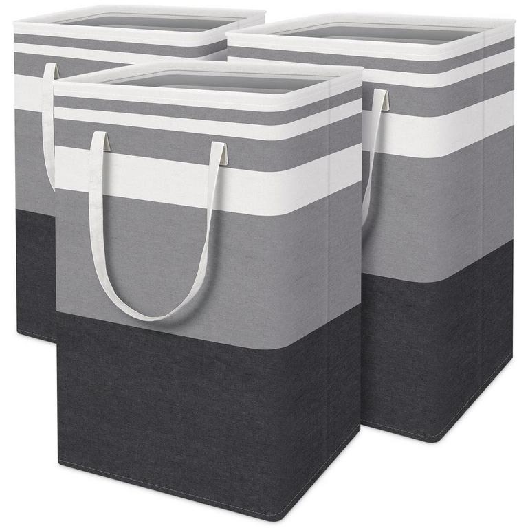 GRENCAREU LAUNDRY HAMPERS 75L 3PK