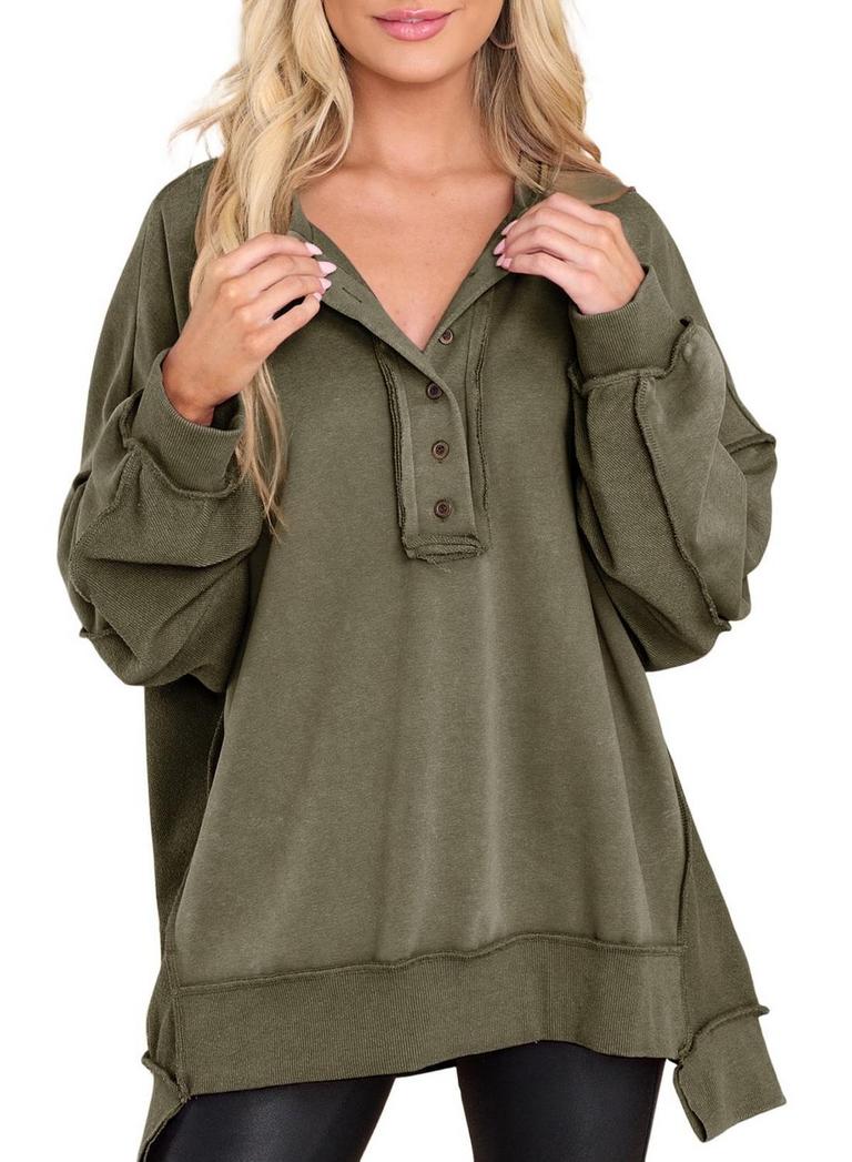 SHEWIN WOMENS WOVEN SWEATSHIRT SM