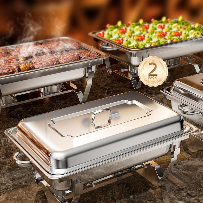 EVGTTI CHAFING DISHES 8QT 2PK