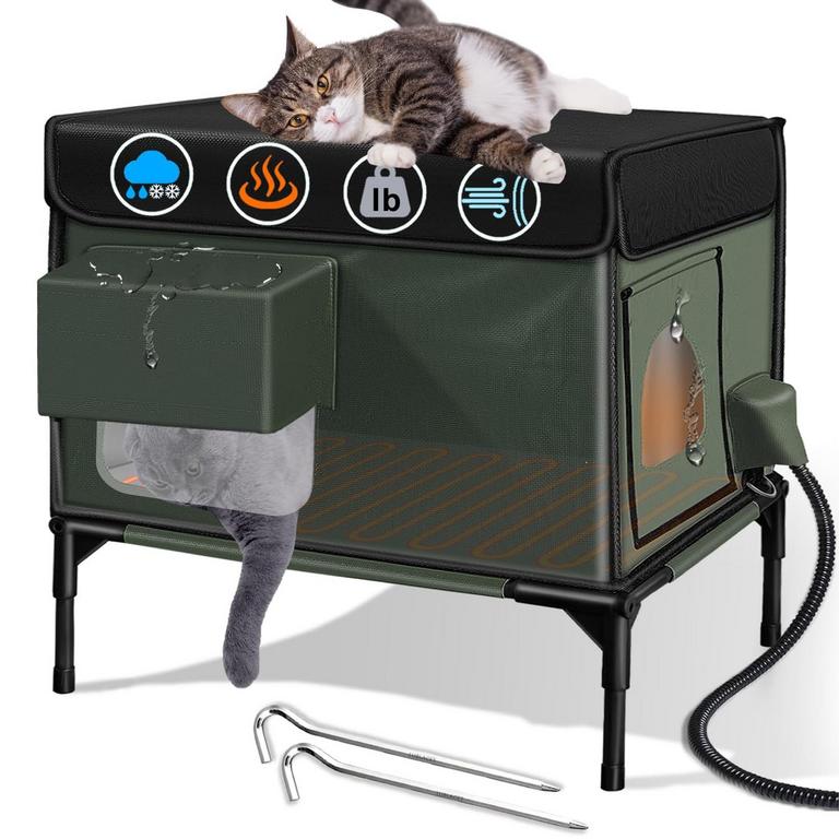 LUBLACET HEATED CAT HOUSE 18.5"L