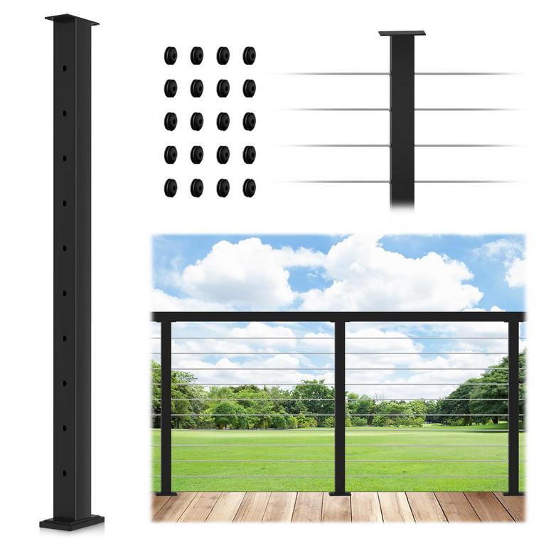 GYYKZZ CABLE RAILING POST 36IN 