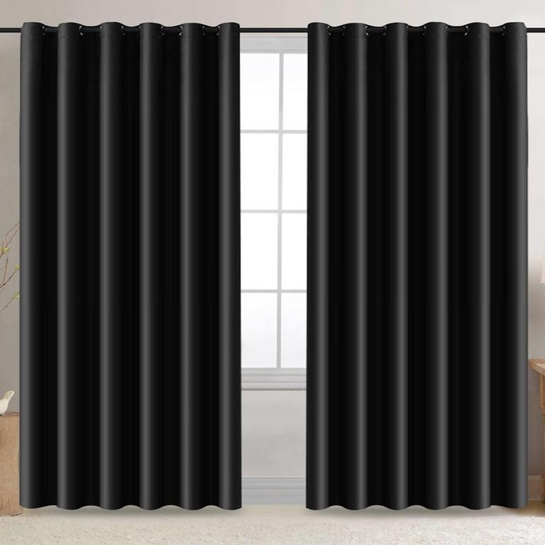 ANMINY BLACKOUT CURTAINS 96"X120" 2PK
