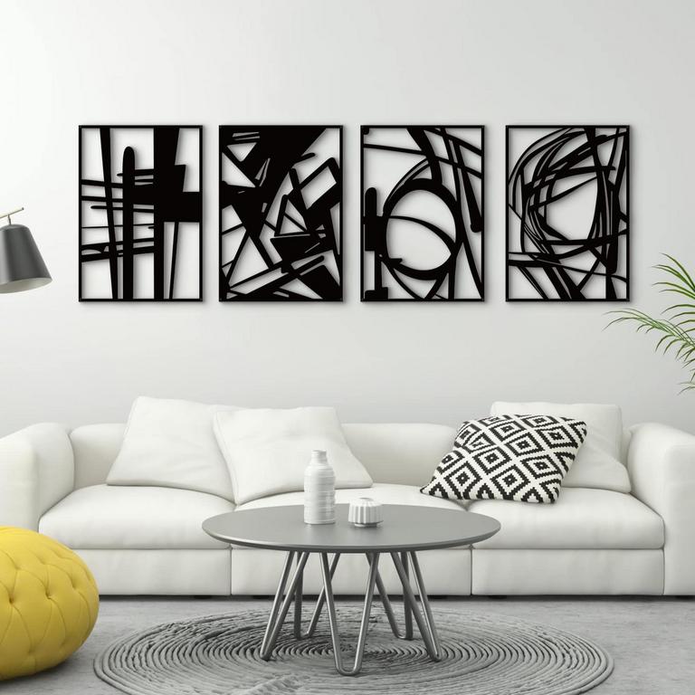 GLAMATIVITY WALL ART 4PK 16"X11"