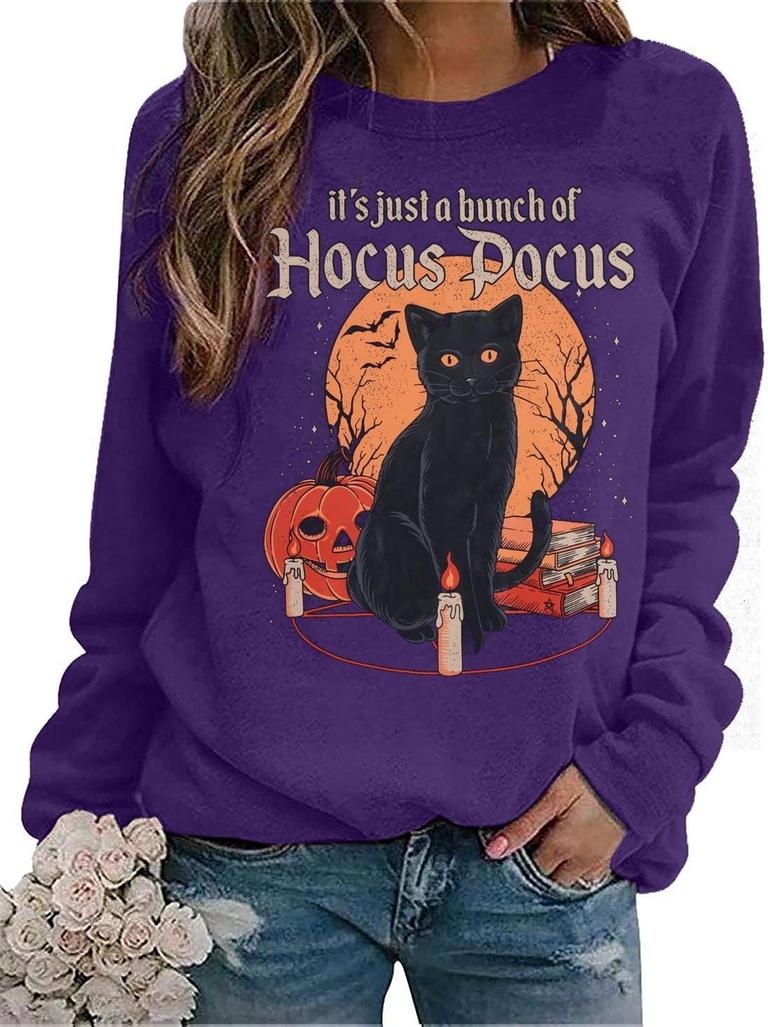 VILOVE WOMENS XL HALLOWEEN SWEATSHIRT