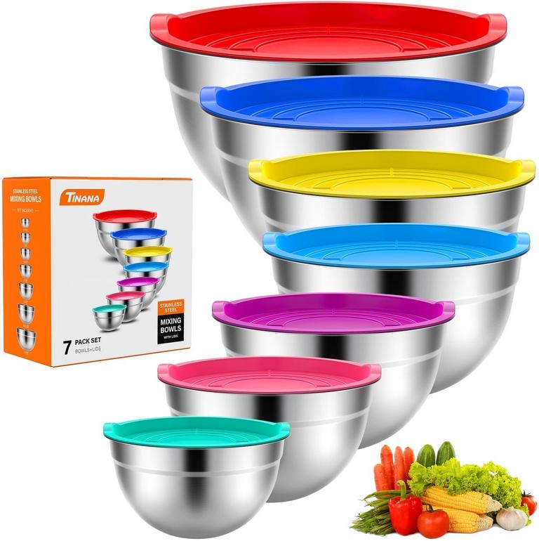 TINANA 7PCS MIXING BOWLS