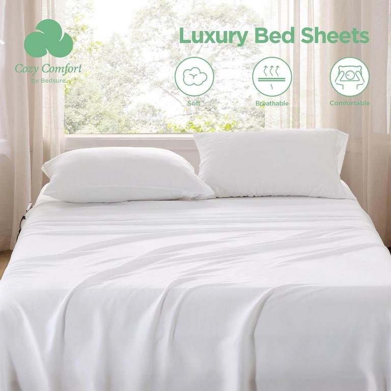 COZY COMFORT QUEEN SHEETS 4PC