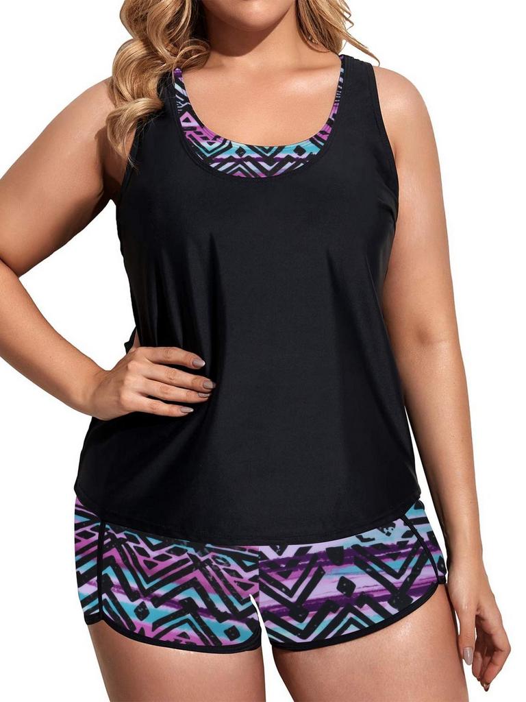 ZENBRIELE 3PC WOMENS 4XL TANKINI SWIMSUI