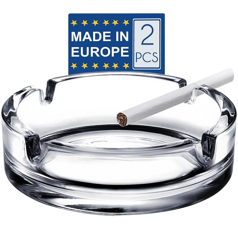 CRYSTALIA ASHTRAYS 2 PCS