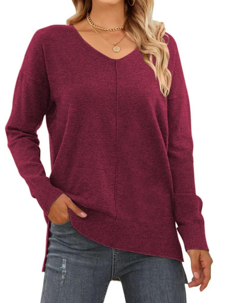 MOSHU VNECK SWEATER WOMENS M