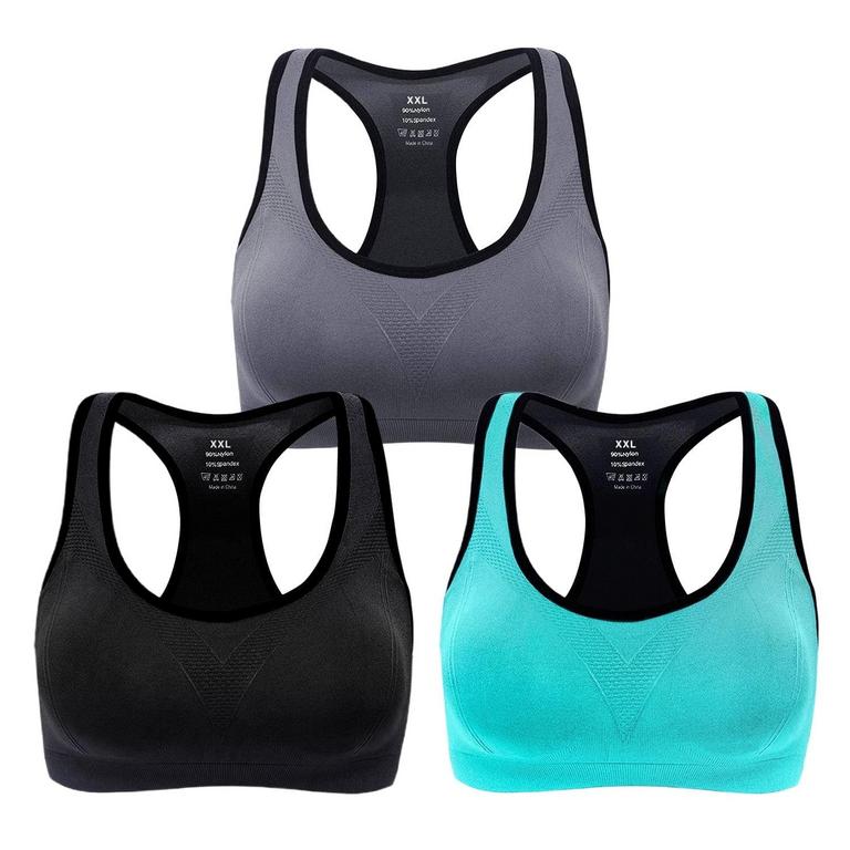RIROOL 3PK WOMENS XXL BRAS