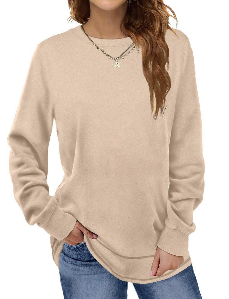 FANTASLOOK WOMENS L CREWNECK TOP