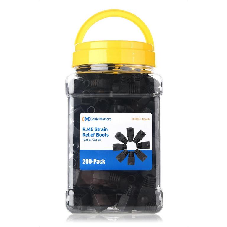 23 CABLE MATTERS 200-PACK CAT6 STRAIN RELIEF BOOTS