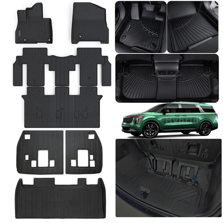 LJWAITO 2025 KIA CARNIVAL HYBRID FLOOR MAT SET