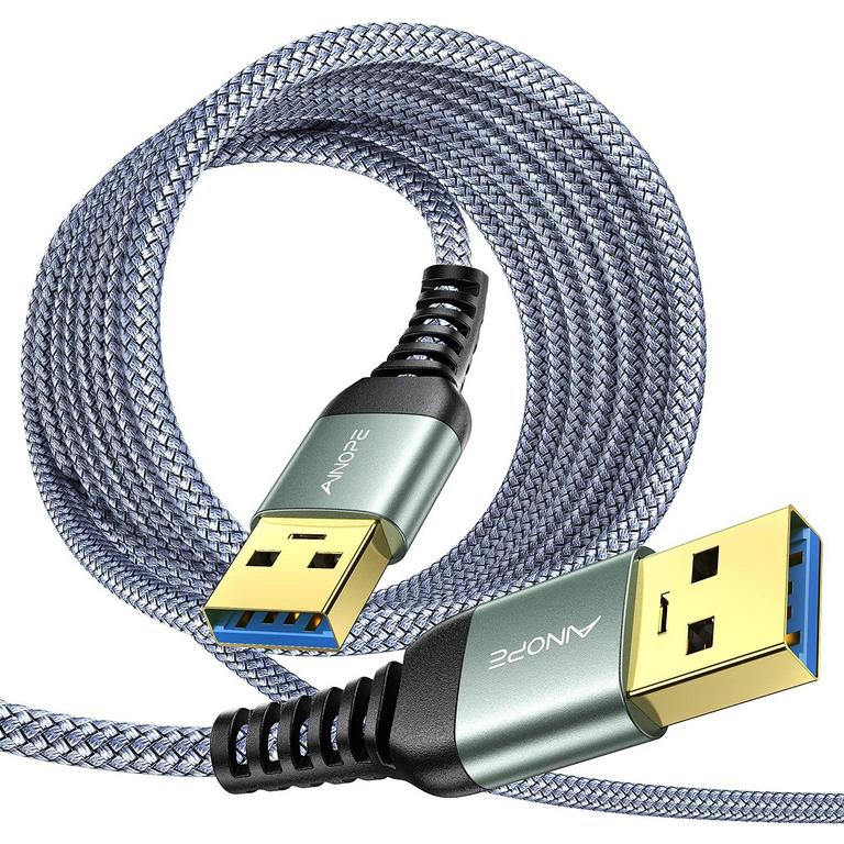 2PK 10FT USB A TO A CABLE