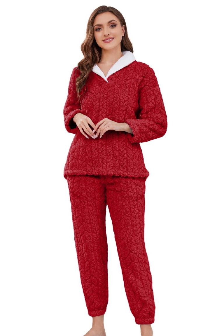 HEARTNICE WOMENS SM FLUFFY PAJAMAS SET