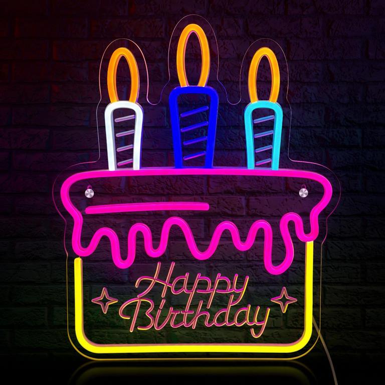REYEEINC HAPPY BIRTHDAY SIGN 15.5IN X 12.6IN