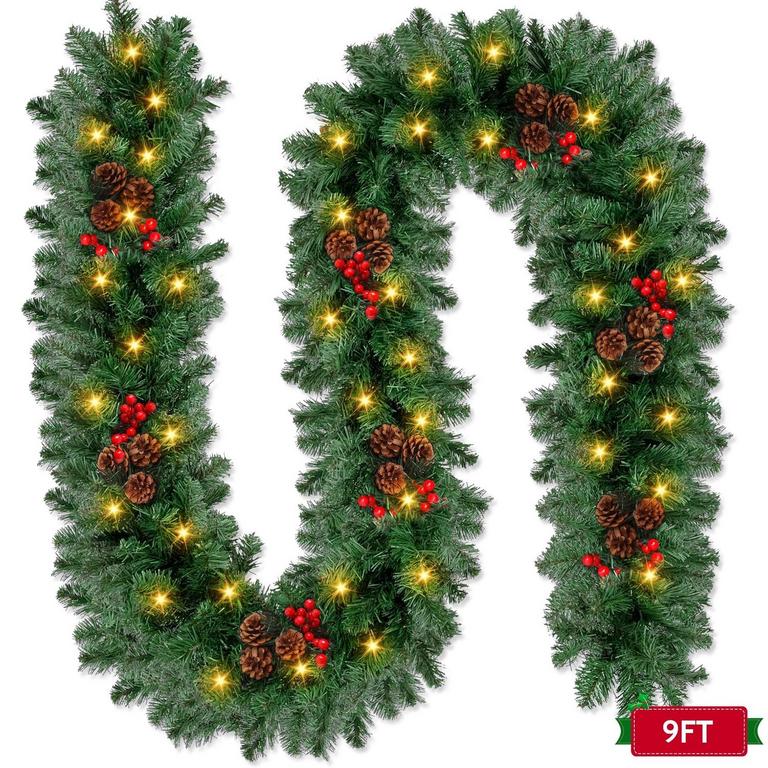 TEAYINGDE 9FT CHRISTMAS GARLAND