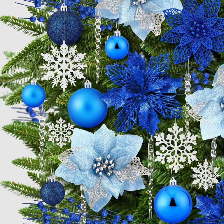 AYIEYILL CHRISTMAS ORNAMENTS SET 92PCS
