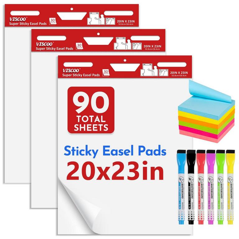 VISCOO STICKY EASEL PADS 3PK