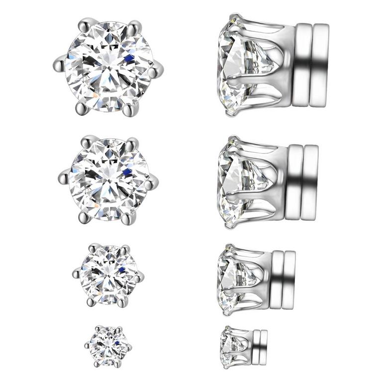 YOURSFS STUD EARRINGS SET 4 PAIRS 