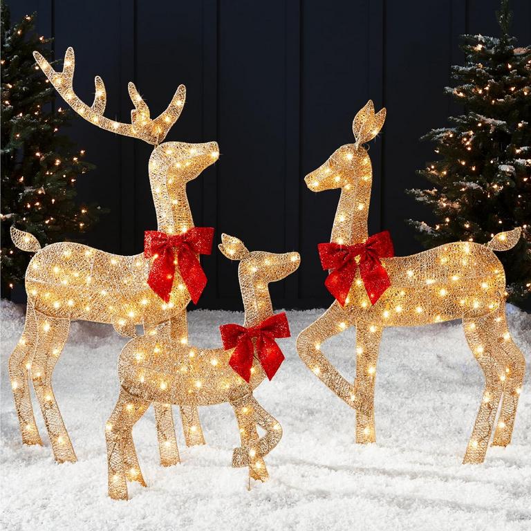 BEST CHOICE 4FT DEER DECOR SET