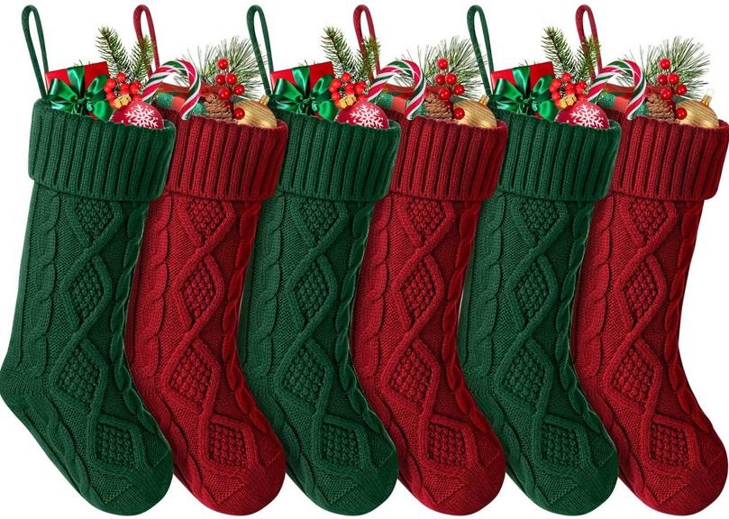 AYIEYILL 6PCS CHRISTMAS STOCKINGS