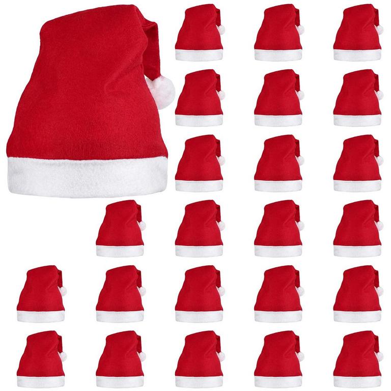ELCOHO ADULT SANTA HATS 24PK