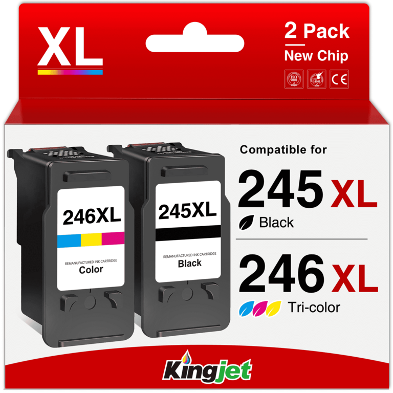KINGJET INK CARTRIDGES COMBO 2PK