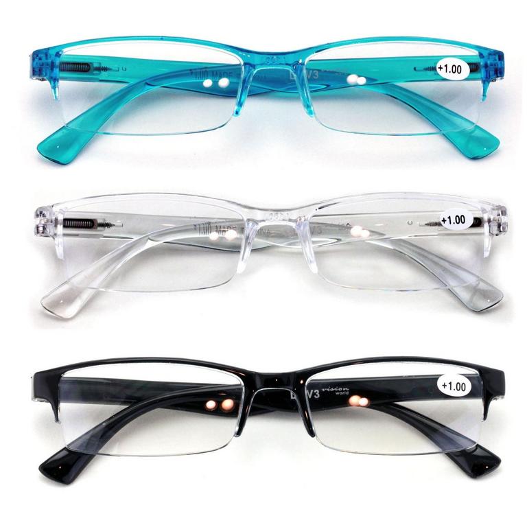 V.W.E. READING GLASSES 2.00X 3PK