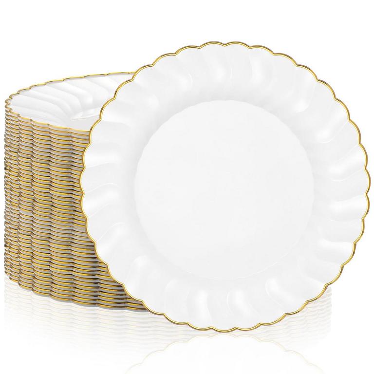 HUSHEE PLASTIC PLATES 6IN 100PK