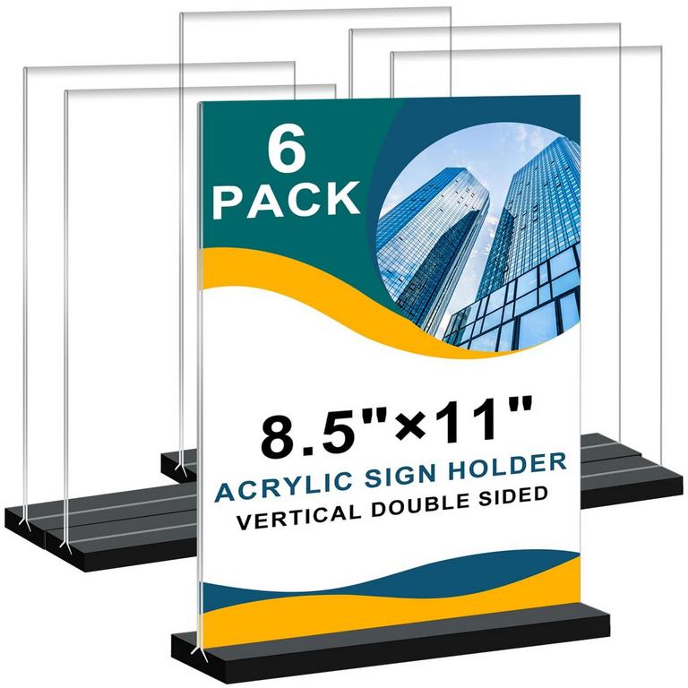 ARROBUST 8.5X11 IN SIGN HOLDERS 6PK