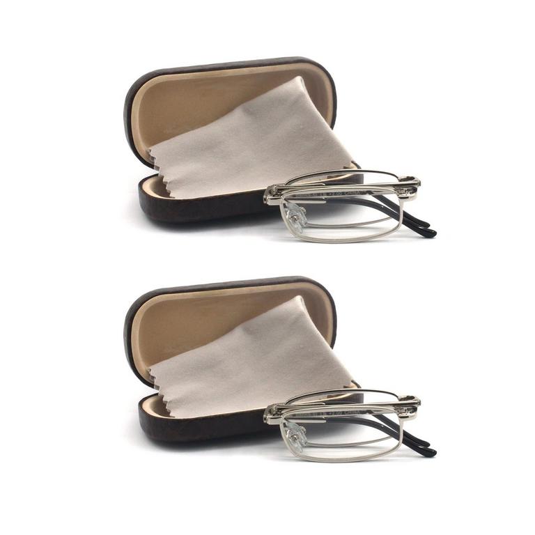 EYE ZOOM 1.00X READING GLASSES W/ CASE 2PK