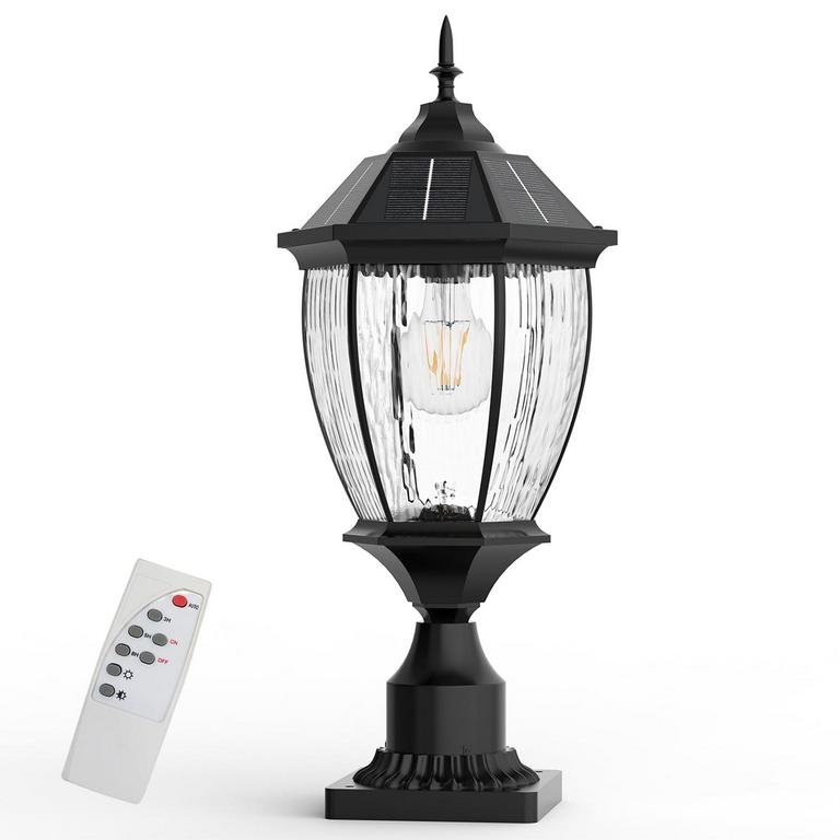 JANDOV SOLAR LAMP POST 20.8"H