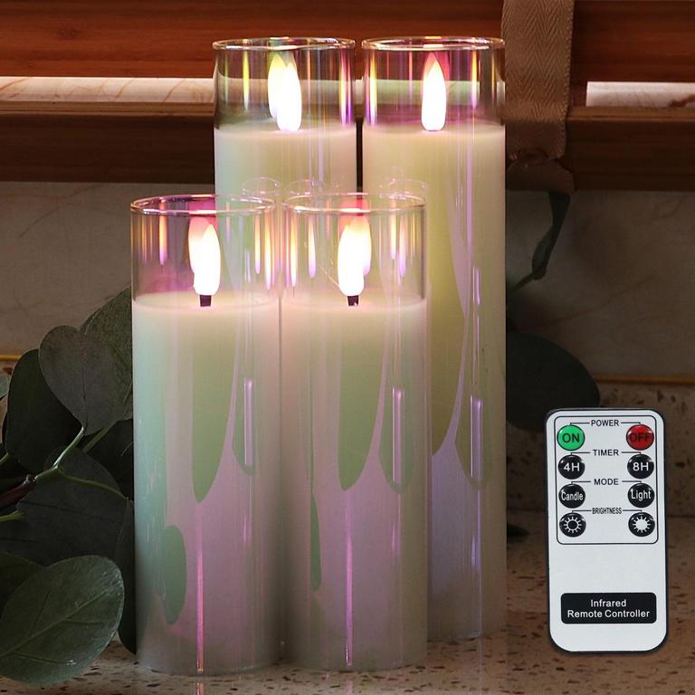 4PK LED CANDLES SET
