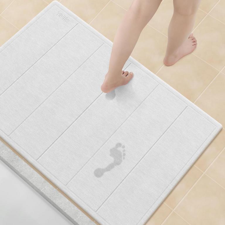 YOLIFE 32IN X 20IN STONE BATH MAT