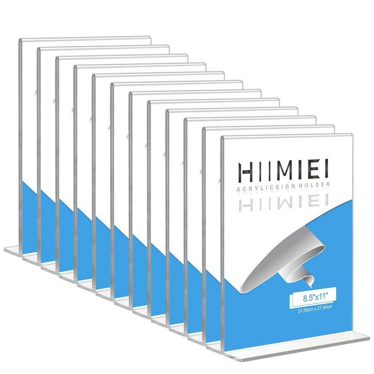 HIIMIEI 12PK 8.5IN X 11IN SIGN HOLDER