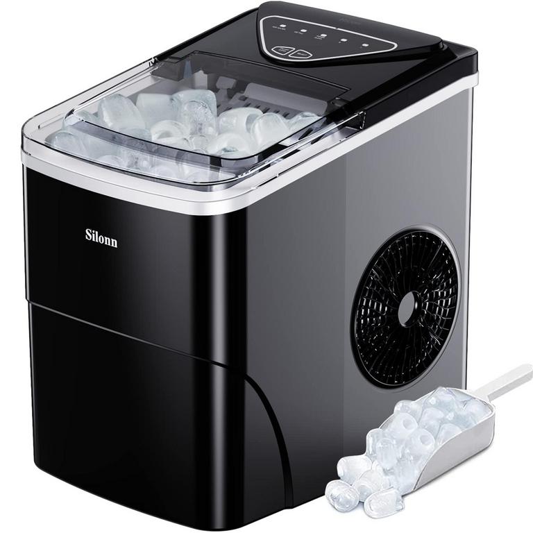 SILONN ICE MAKER 26LBS BLACK