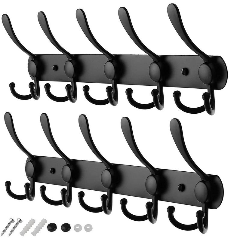 GLAZIEVAULT 16.2IN COAT RACKS 2PK