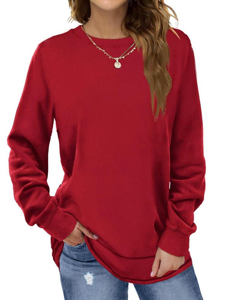 FANTASLOOK WOMENS CREWNECK SWEATSHIRT L