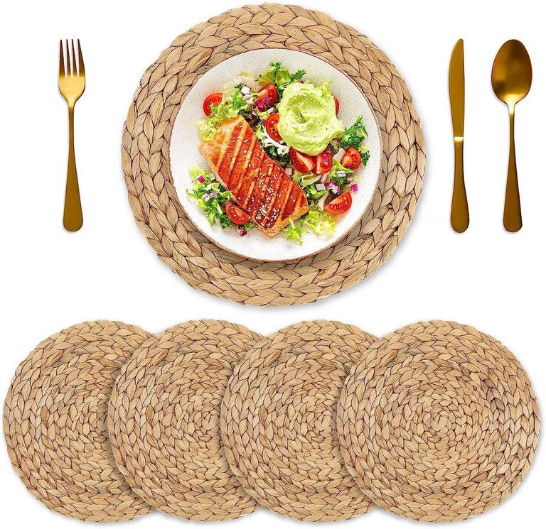 4PK 12IN ROUND PLACEMATS