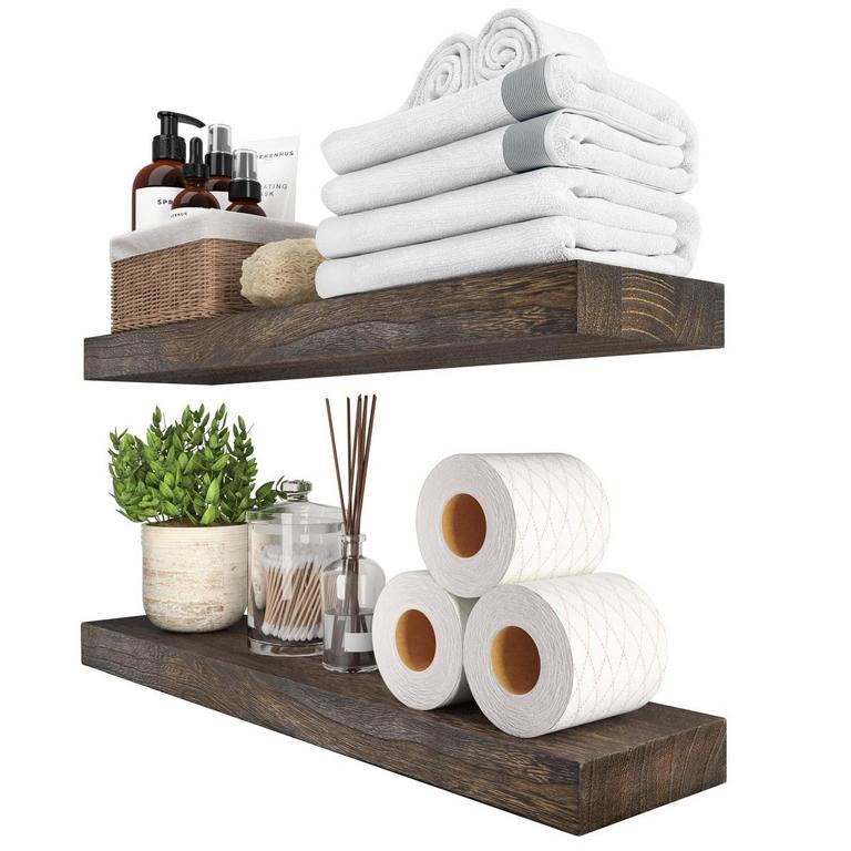 SAUCE ZHAN 24IN FLOATING SHELVES 2PK