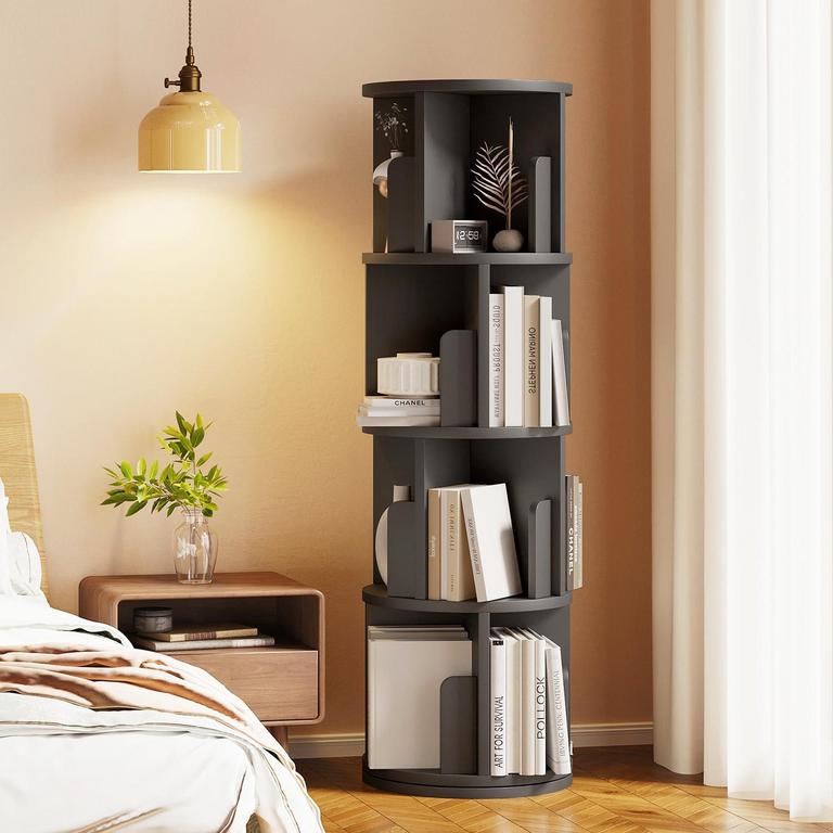 MXV 4-TIER ROTATING BOOKSHELF