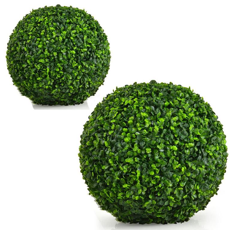ASUNCOPER ARTIFICIAL TOPIARY BALL 15.7IN 2PK