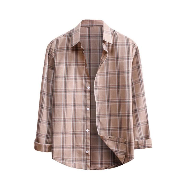 XL PLAID BUTTON-DOWN SHIRT