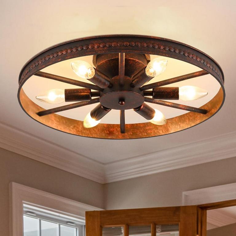 MODXIAN 6-LIGHT CEILING LAMP 18.11"D