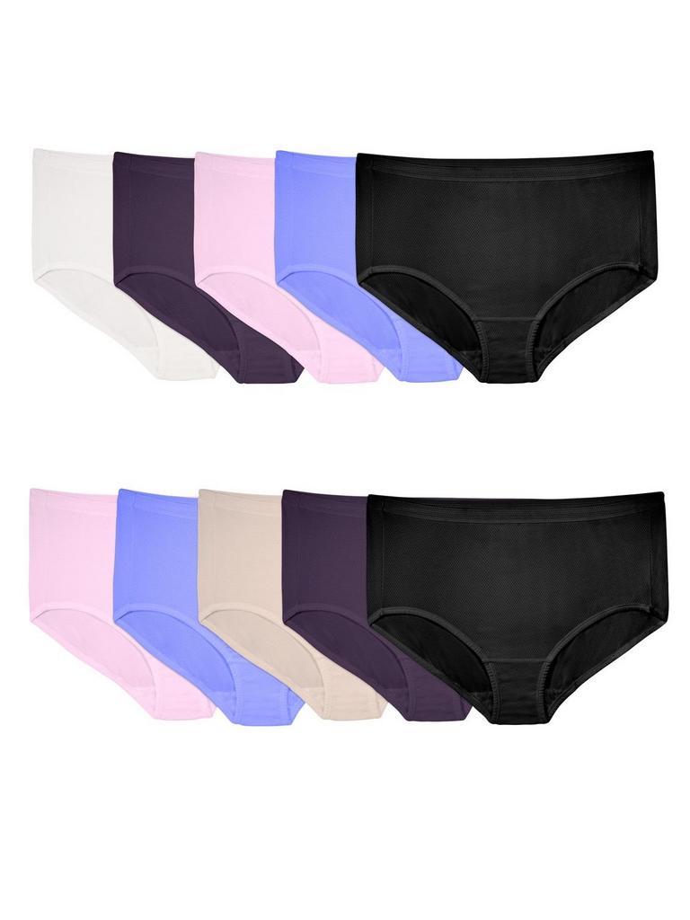 FRUIT OF THE LOOM WOMENS SZ 13 PANTY 10PK