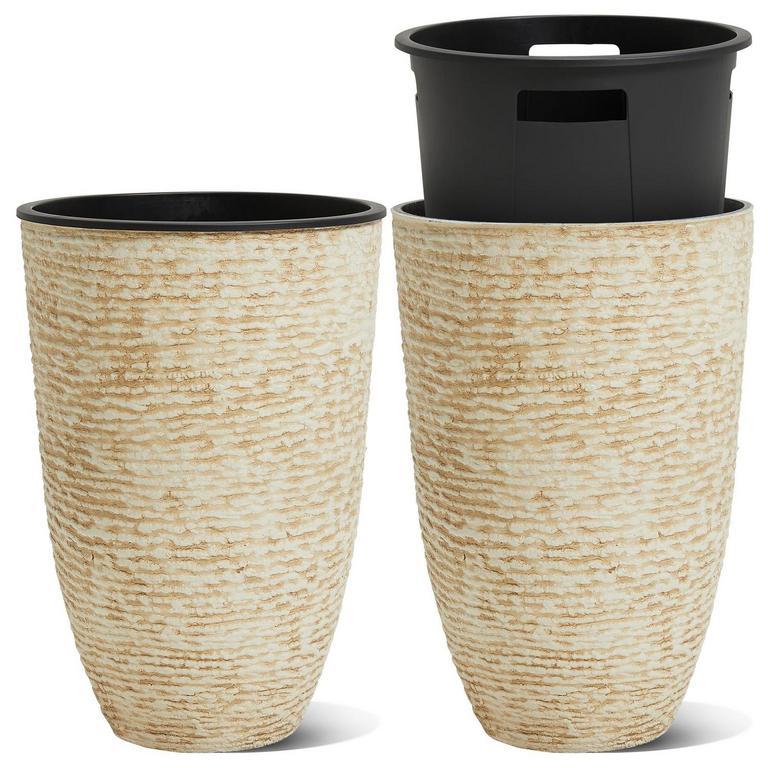 WORTH GARDEN 21IN PLANTERS 2PK